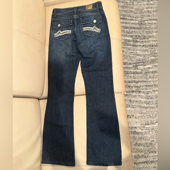 Z. Cavaricci 32” Dark Wash Denim Bootcut Jeans Size 8. - Picture 5 of 17